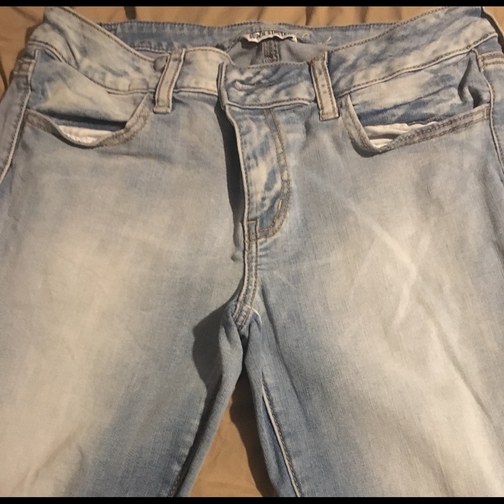 Light blue skinny jeans